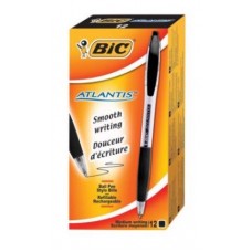 BIC ATLANTIS CLIC PENNA SFERA NERO CONF.12 PENNE