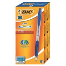 BIC ATLANTIS CLIC PENNA SFERA BLU CONF.12 PENNE